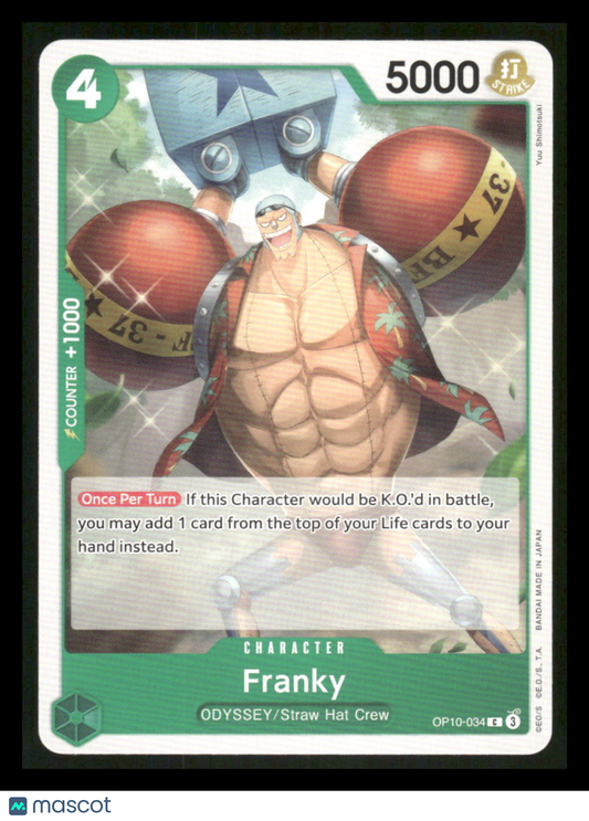 One Piece Card Game Franky #OP10-034 One Piece Royal Blood