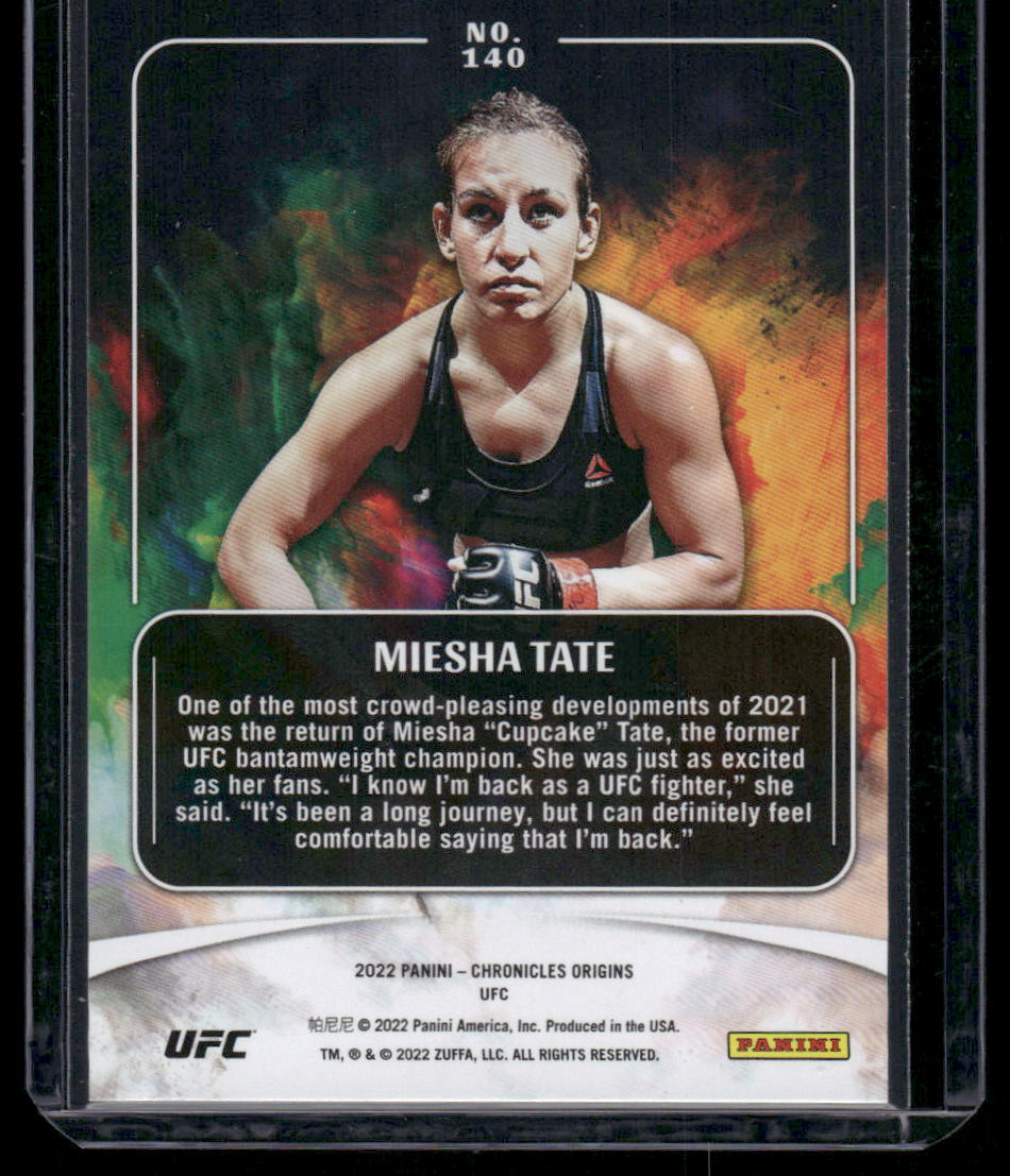 2022 Panini Chronicles Origins Miesha Tate #140 MMA