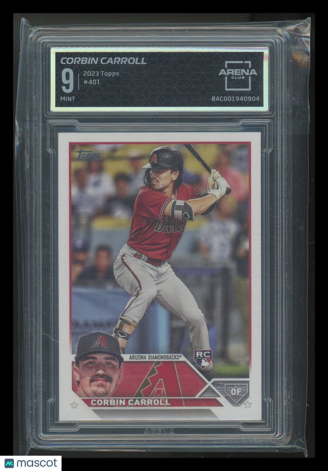 2023 Topps Corbin Carroll #401 RC Baseball Arena Club 9