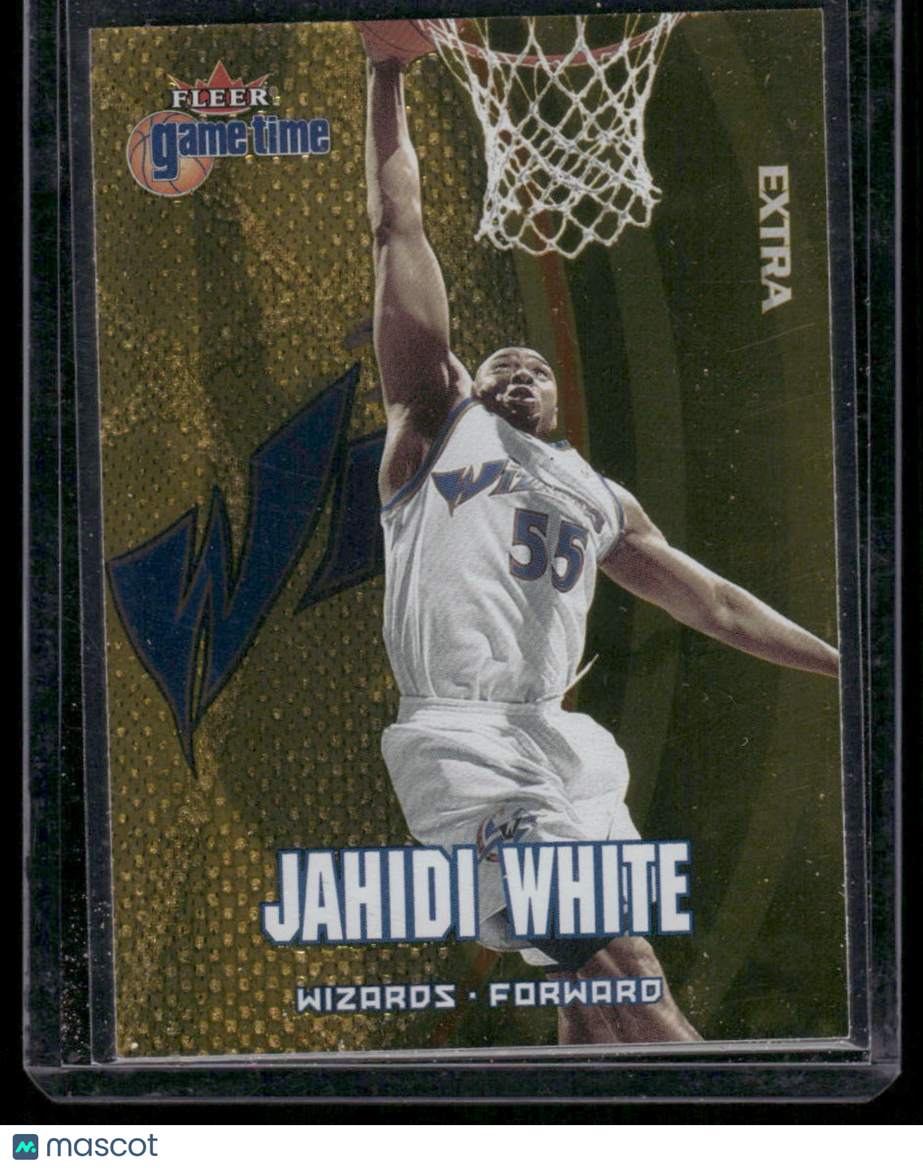 2000-01 Fleer Game Time Extra Jahidi White #28 Basketball
