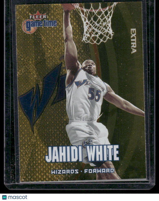 2000-01 Fleer Game Time Extra Jahidi White #28 Basketball