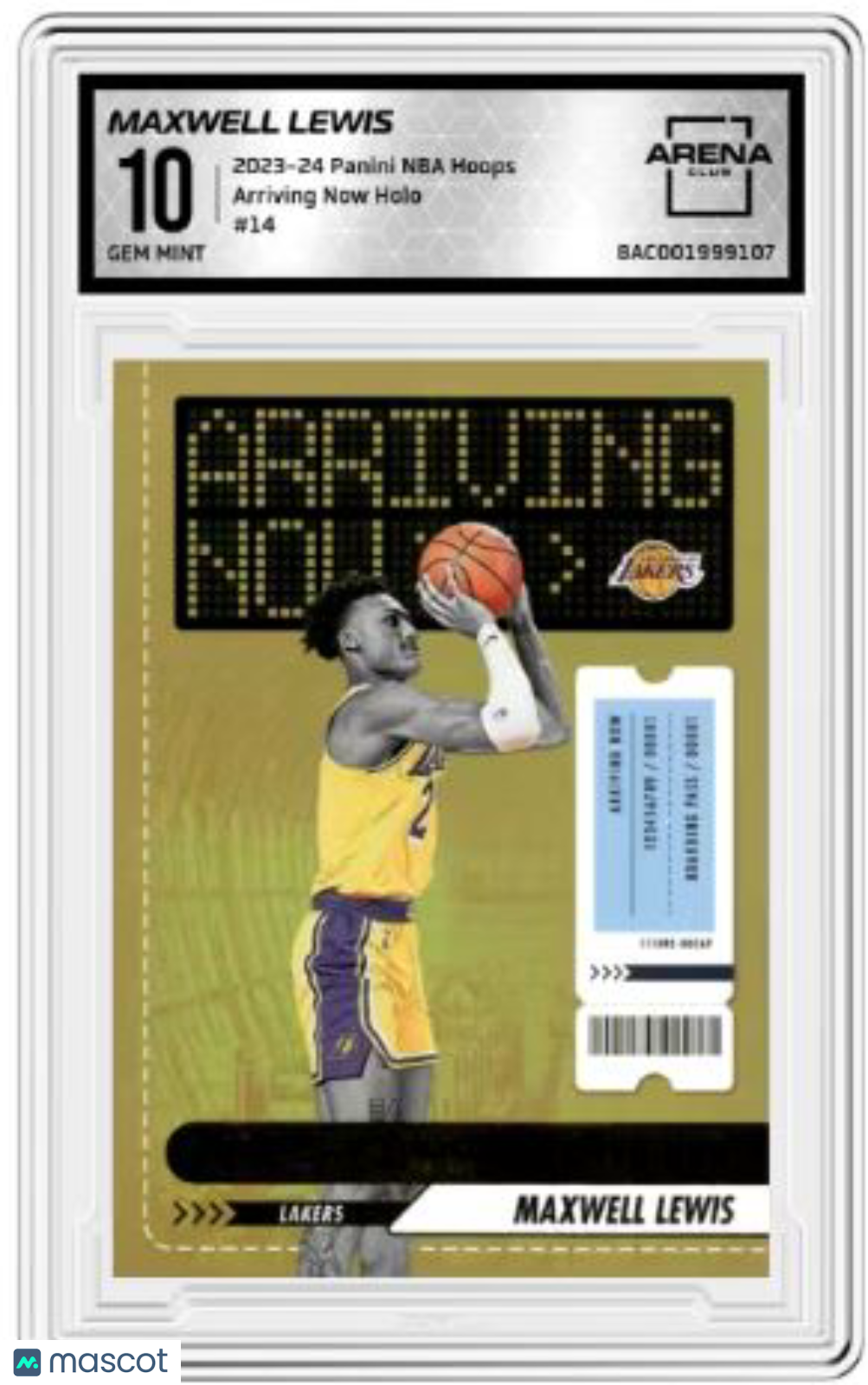 2023-24 Panini Hoops Arriving Now Holo Maxwell Lewis #14 Arena Club 10