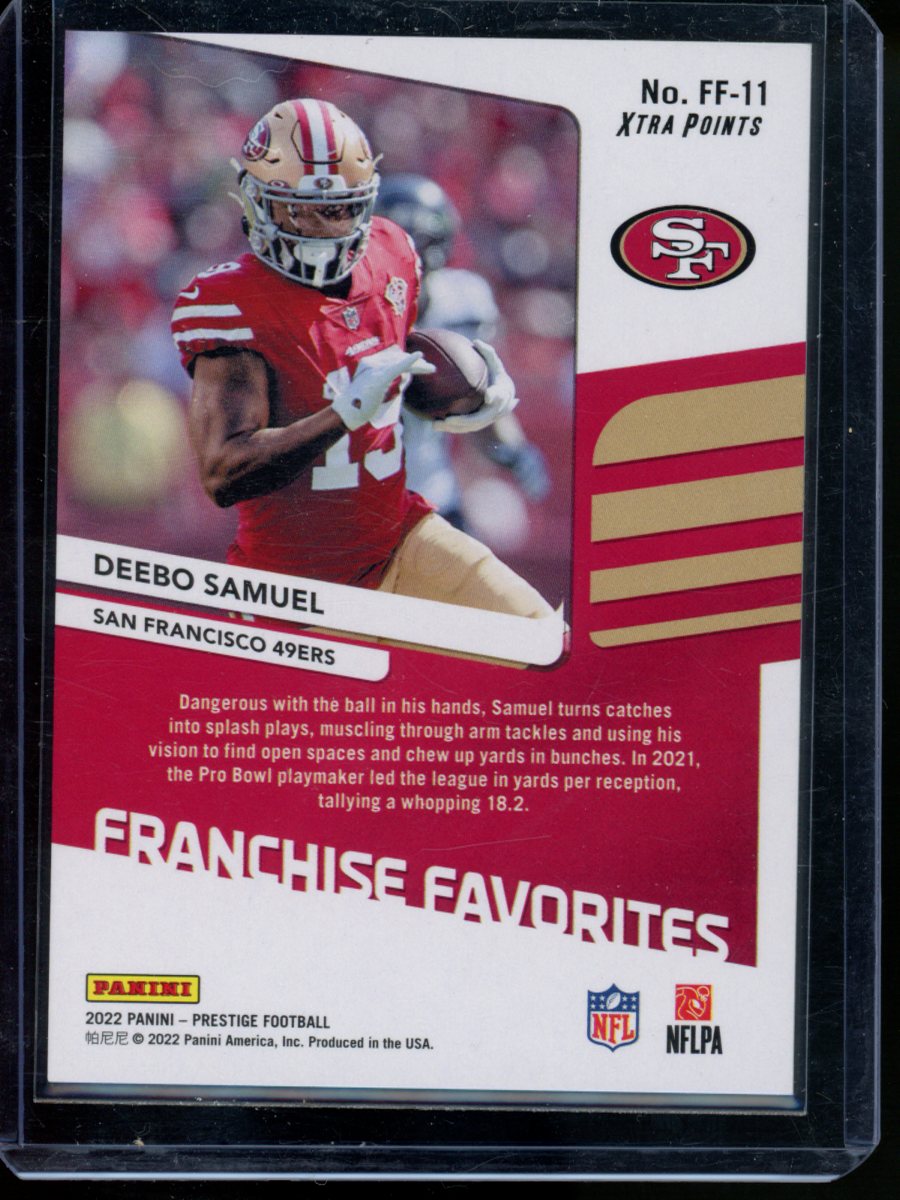 2022 Panini Prestige Deebo Samuel #FF-11 Franchise Favorites 174/299 Football