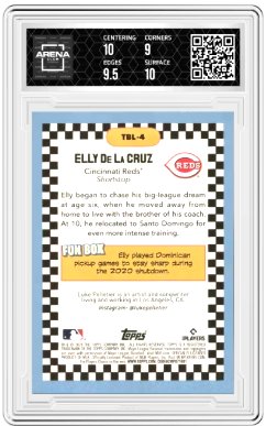 2024 Topps Big League Elly De La Cruz #TBL-4 RC Baseball Arena Club 9.5