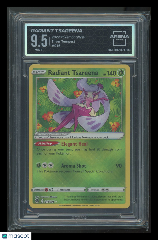 Tsareena #016/195 Arena Club 9.5 2022 Pokemon SWSH Silver Tempest