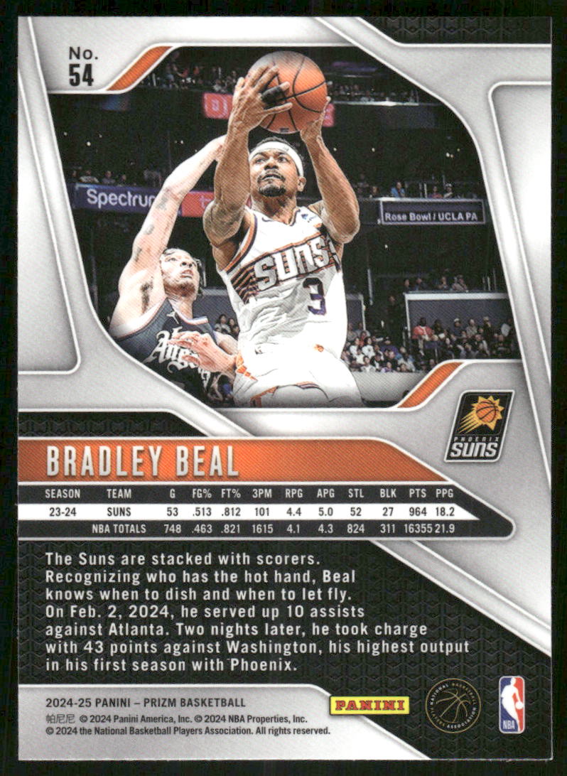 2024-25 Panini Prizm Bradley Beal #54 Basketball