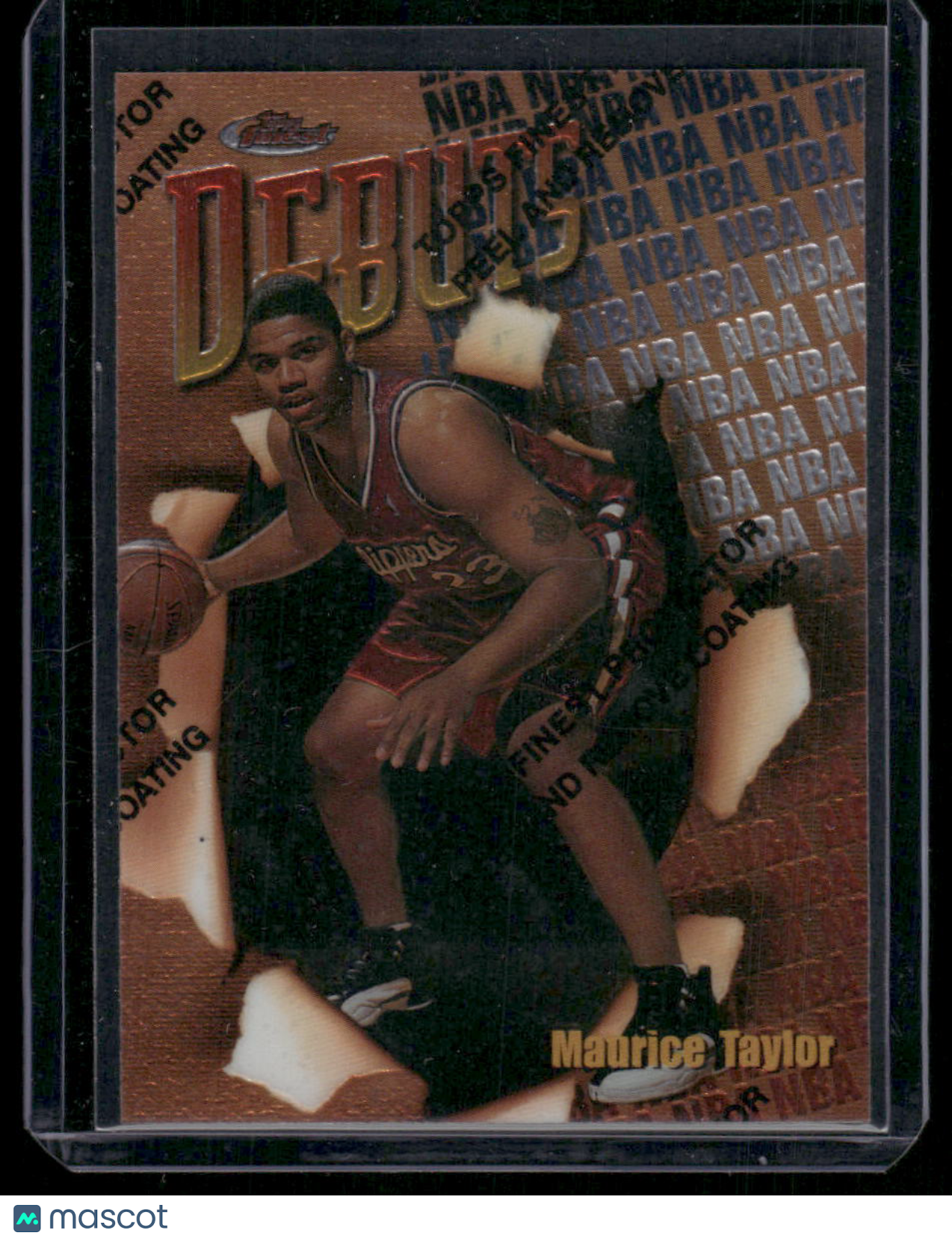 1997-98 Topps Debuts Maurice Taylor #109 Basketball