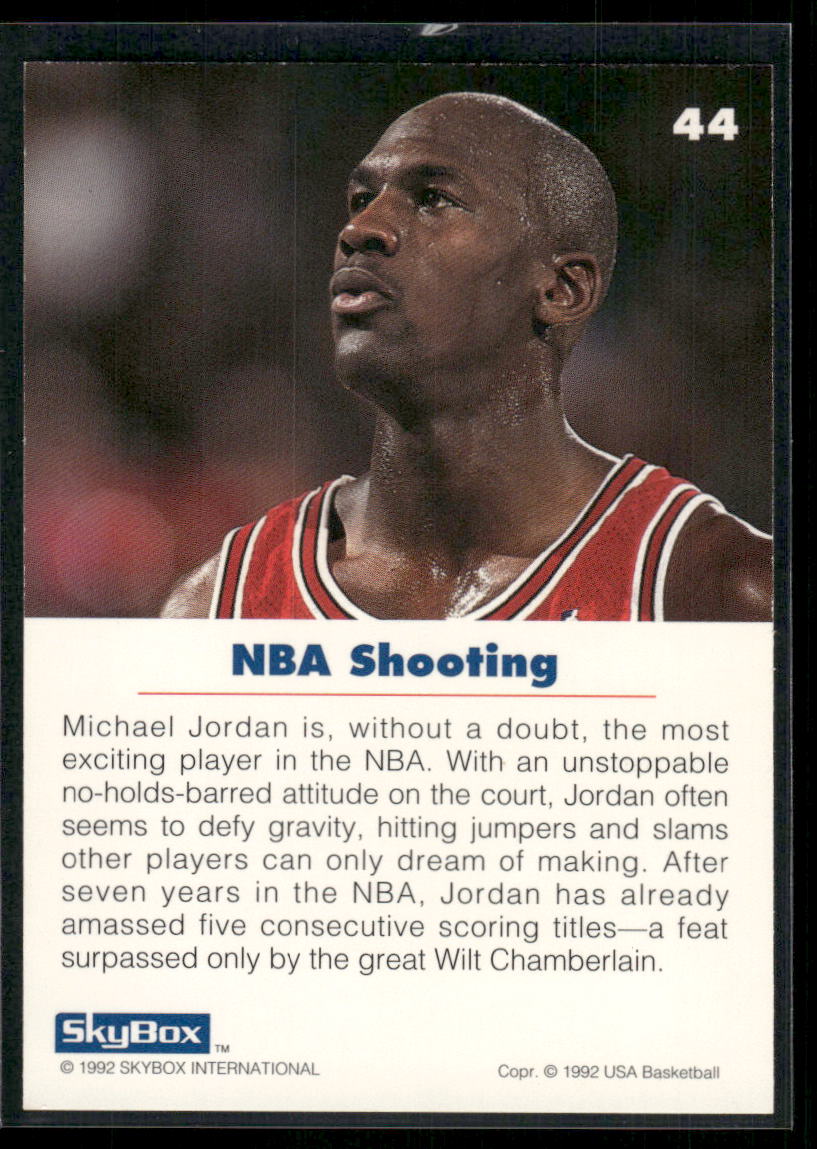 1992 SkyBox USA Basketball Michael Jordan #44 Basketball