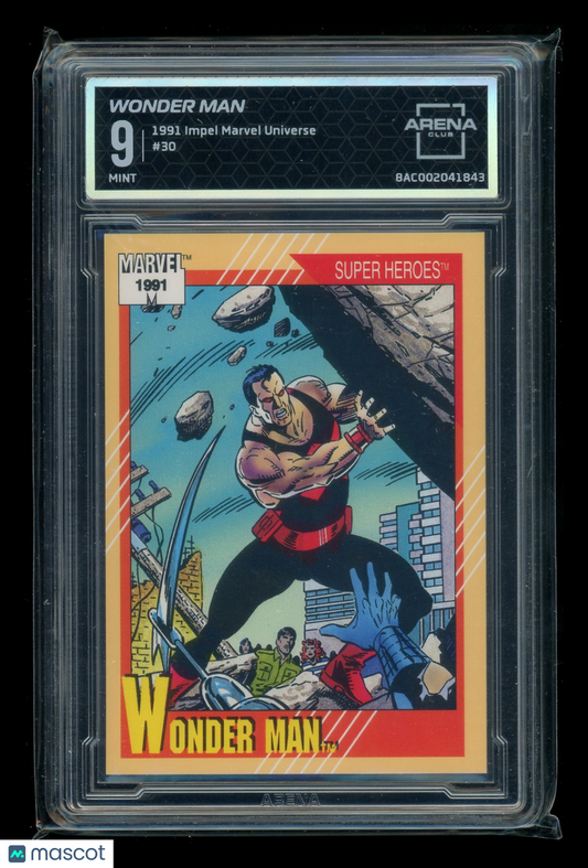 1991 Impel Marvel Universe Wonder Man #30 Arena Club 9