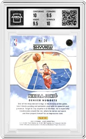 2021-22 NBA Hoops Nikola Jokic #24 Skyview Basketball Arena Club 10