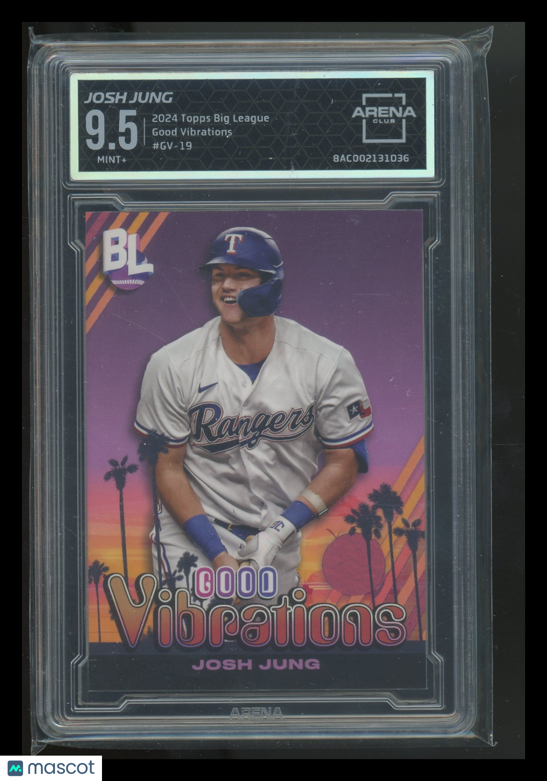2024 Topps Big League Good Vibrations Josh Jung #GV-19 Baseball Arena Club 9.5