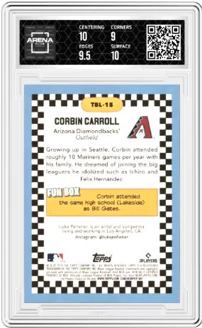 2024 Topps Big League Corbin Carroll #TBL-15 Big Leaguer Baseball Arena Club 9.5
