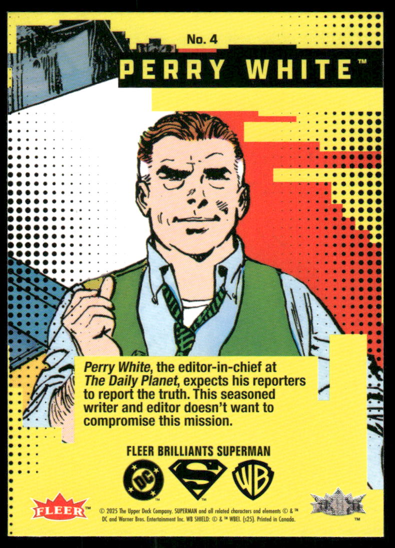 2025 Fleer Brilliants Superman Perry White #4