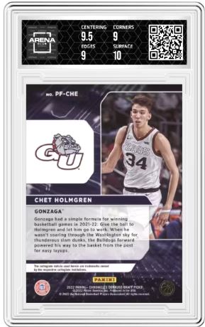 2022-23 Panini Chronicles DP Chet Holmgren #PF-CHE Power Formulas AC 9.5