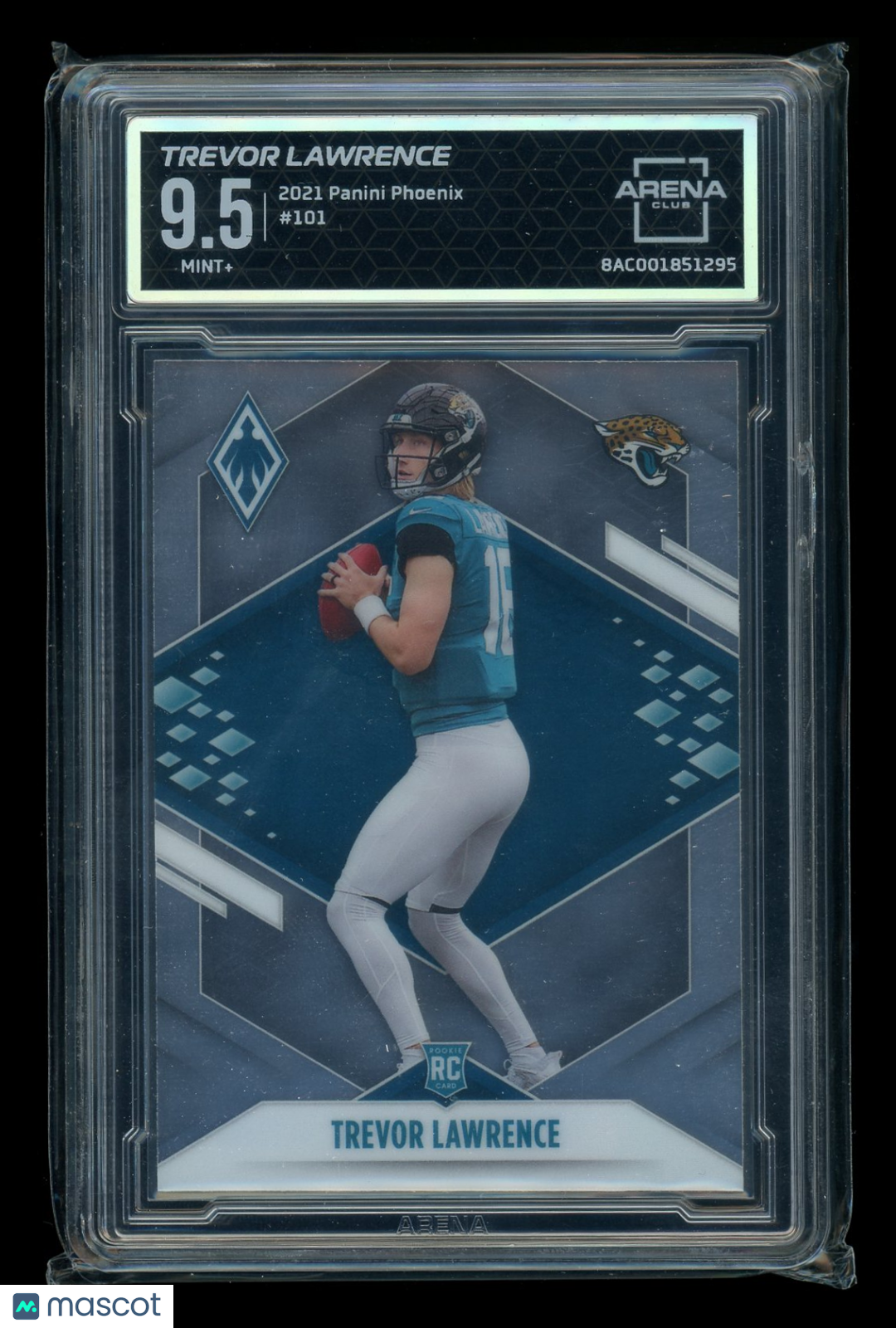 2021 Panini Phoenix Trevor Lawrence #101 RC Football Arena Club 9.5