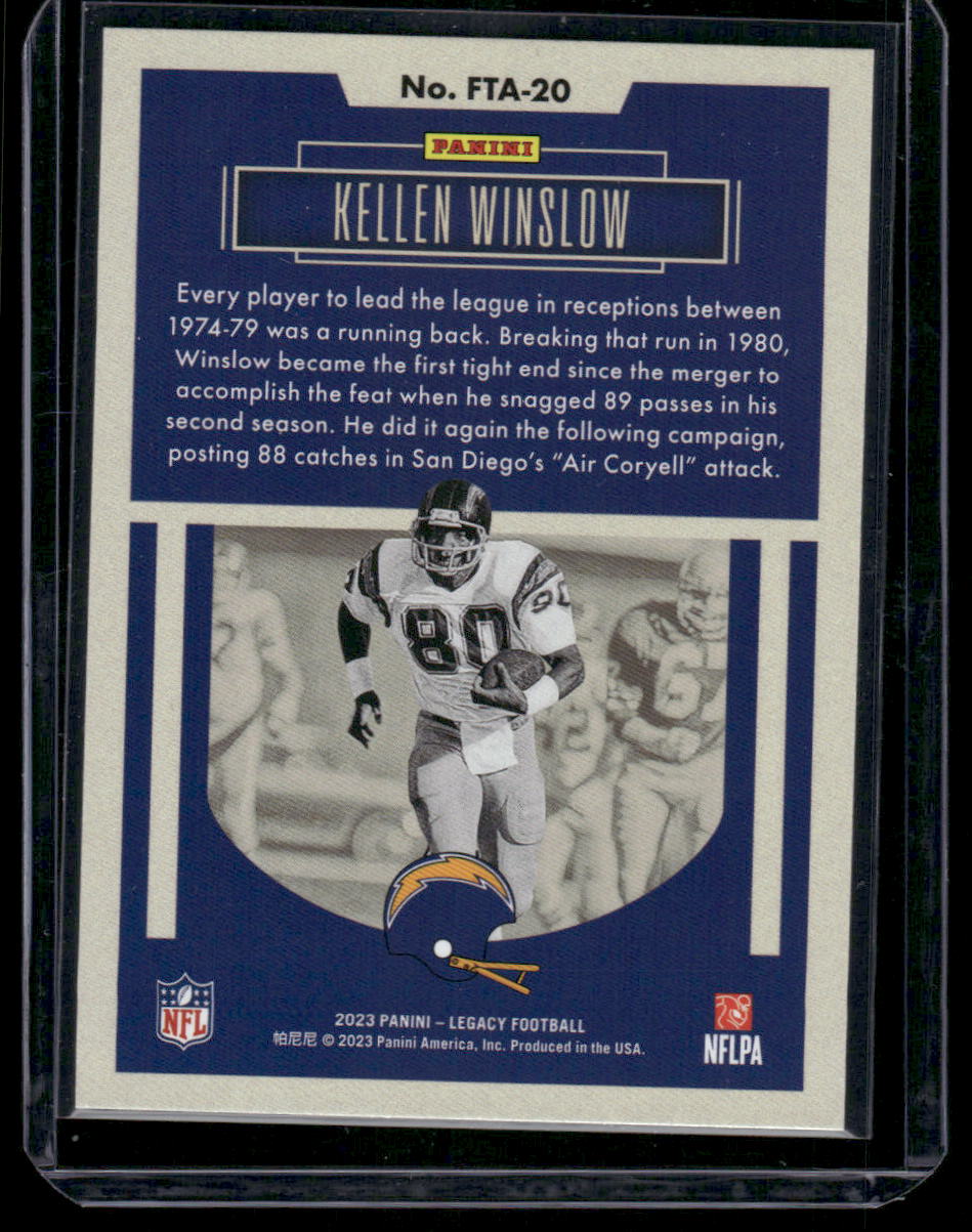 2023 Panini Legacy Football Kellen Winslow #FTA-20 Football