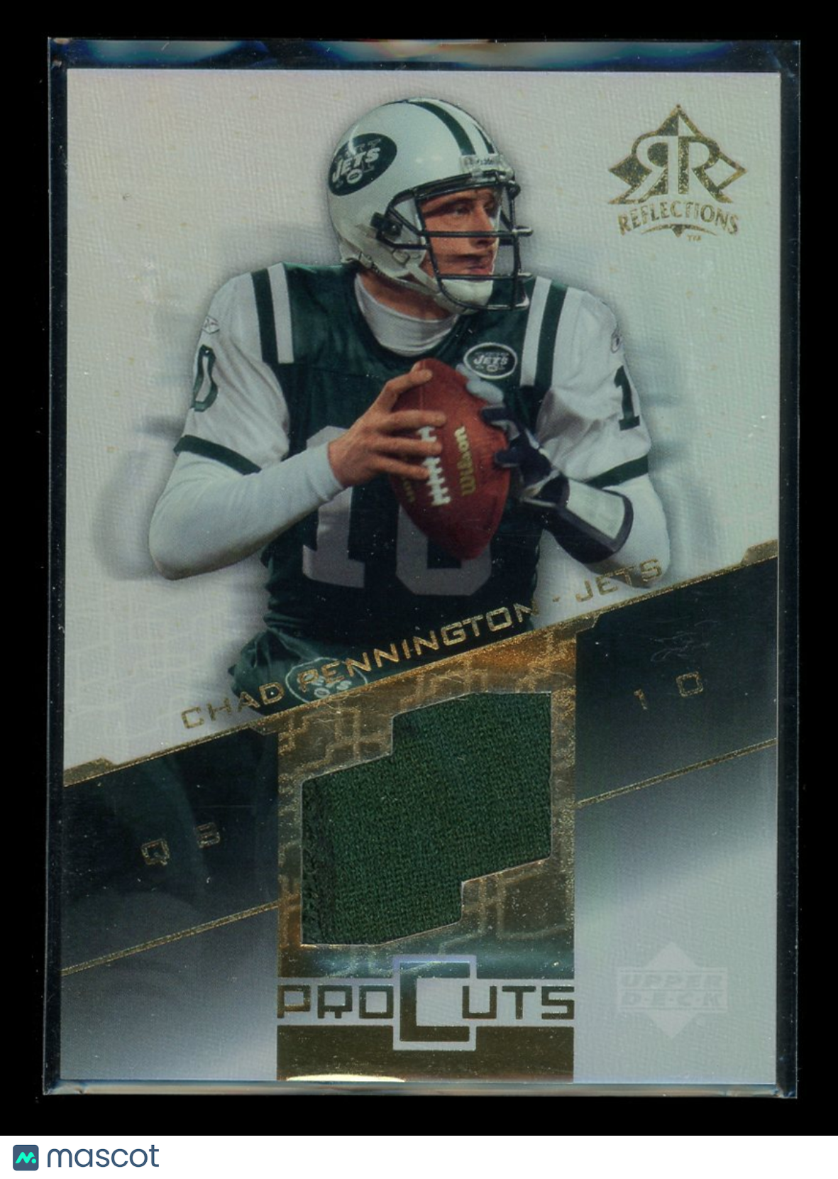 2005 Upper Deck Reflections Pro Cuts Chad Pennington #PC-CH Game Used Jersey