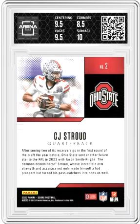 2023 Panini Score C.J. Stroud #2 Protential AC 9