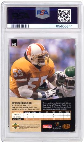 1995 SP Derrick Brooks #103 Football PSA 6