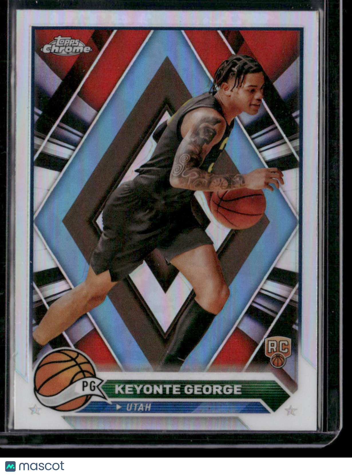 2023-24 Topps Chrome Basketball Keyonte George #153 Refractor RC Basketball