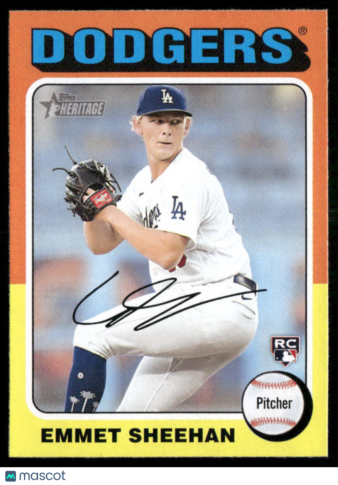 2024 Topps Heritage Emmet Sheehan #187 RC Baseball