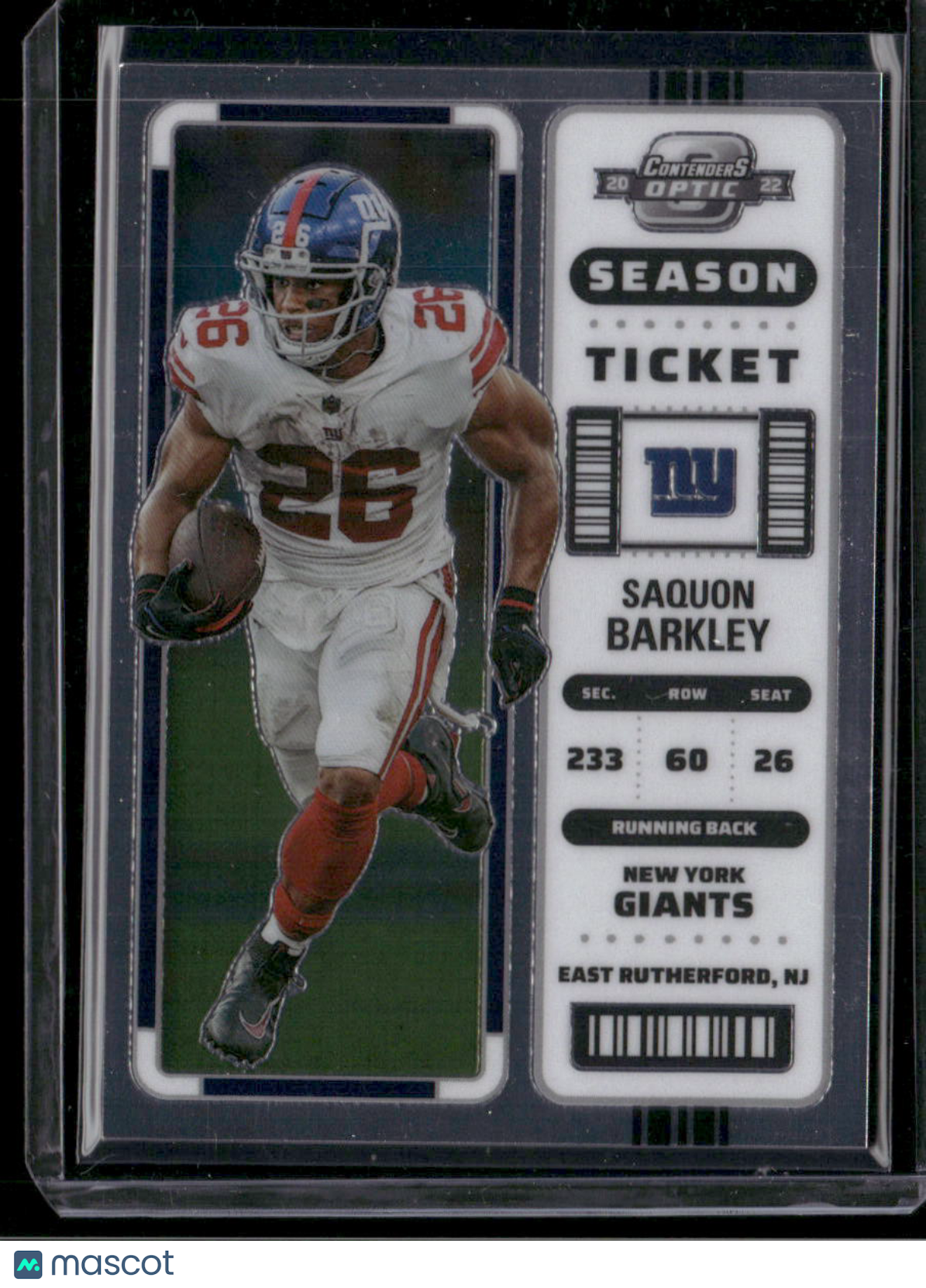 2022 Panini Contenders Optic Football Saquon Barkley #40 Season Ticket Football