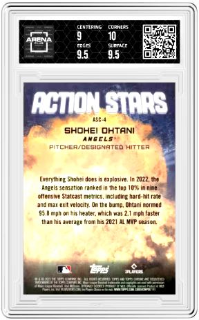 2023 Topps Chrome Update Shohei Ohtani #ASC-4 Action Stars Baseball AC 9.5