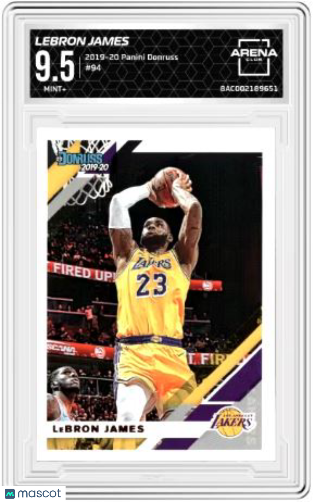 2019-20 Panini Donruss LeBron James #94 Basketball Arena Club 9.5