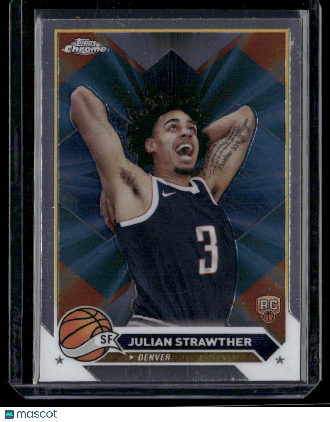 2024 Topps Chrome Basketball Julian Strawther #134 RC Basketball