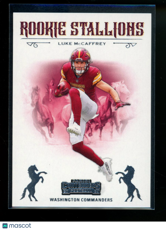 2025 Panini Contenders Rookie Stallions Luke McCaffrey #20 Football