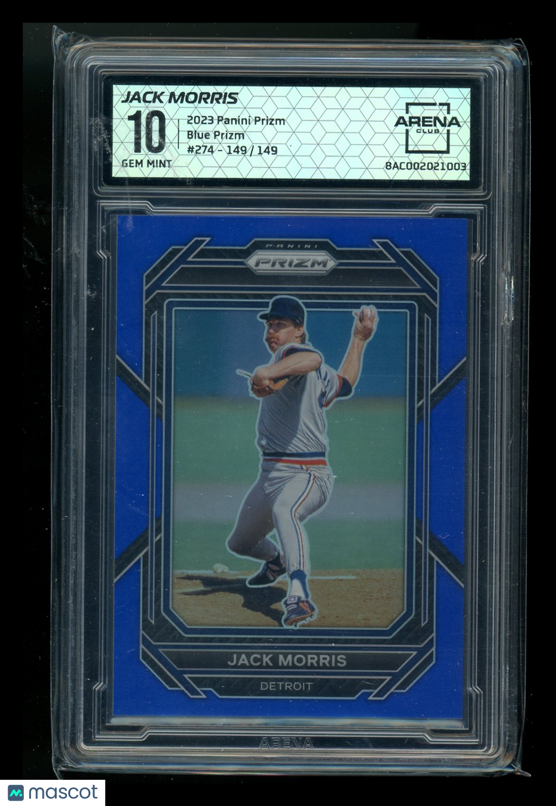 2023 Panini Prizm Blue Prizm Jack Morris #274 149/149 Baseball Arena Club 10