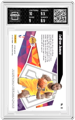 2019-20 Panini Mosaic LeBron James #8 Give and Go Mosaic Arena Club 9