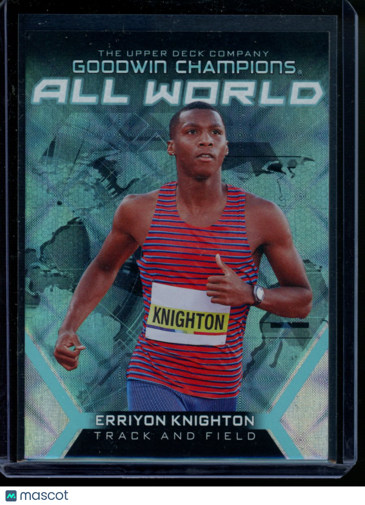 2024 Upper Deck Goodwin Champions All World Aqua Erriyon Knighton #AW-15 Track