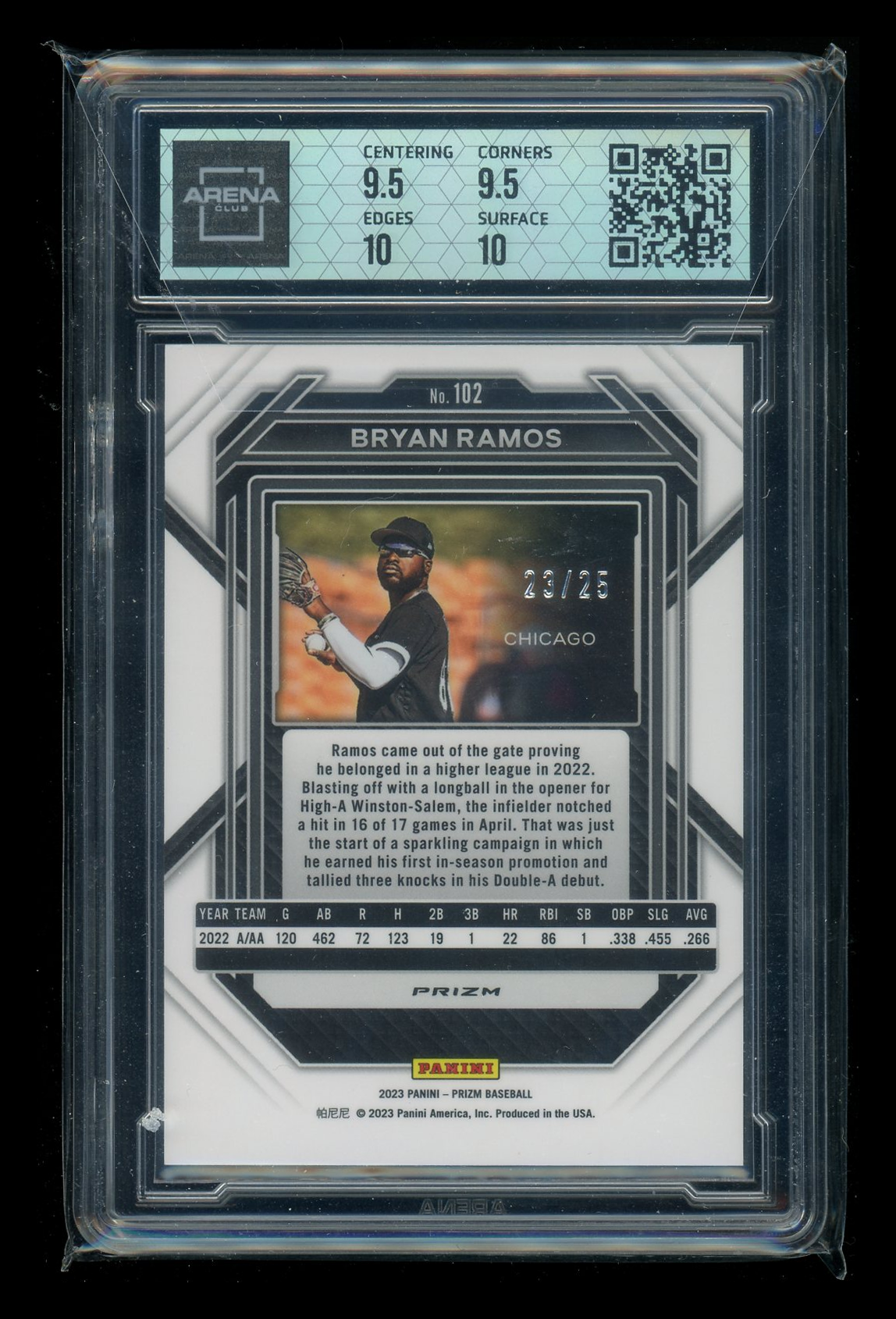 2023 Panini Prizm Mojo Bryan Ramos #102 23/25 Baseball Arena Club 10