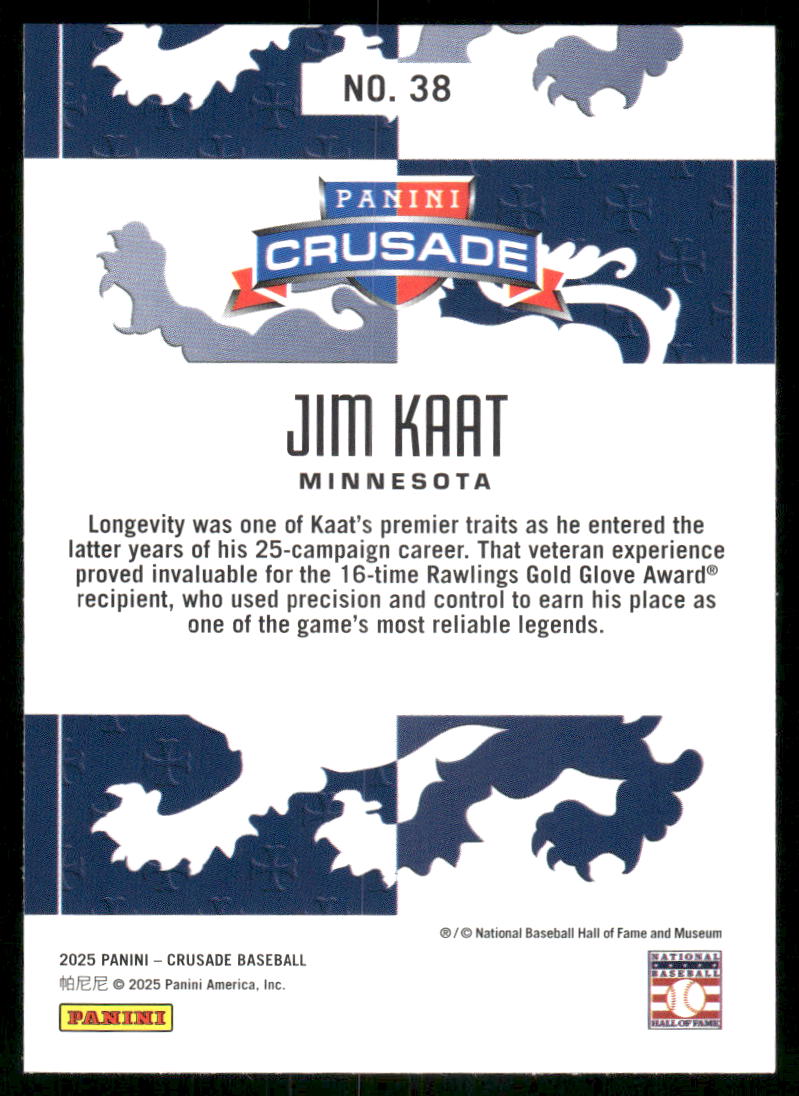 2025 Panini Crusade Jim Kaat #38 Baseball