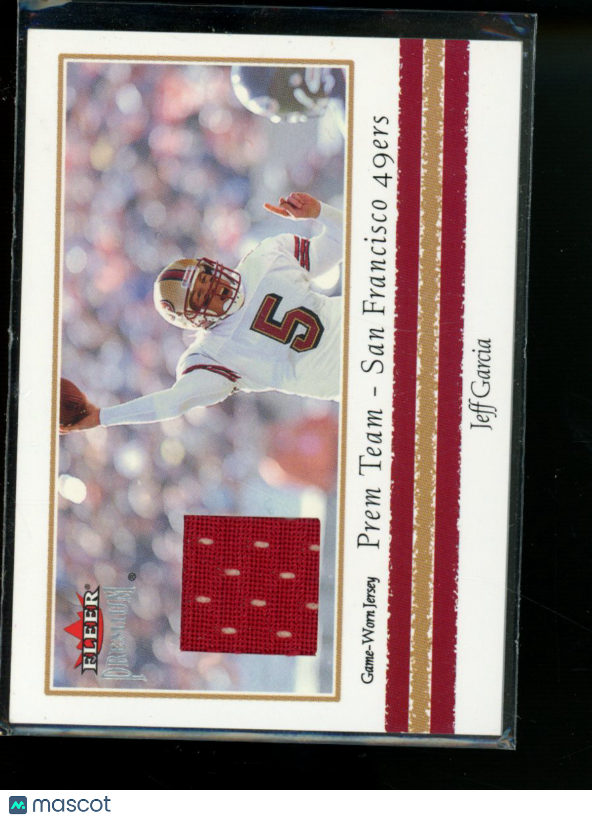 2002 Fleer Premium Jeff Garcia Game-Worn Jersey Football