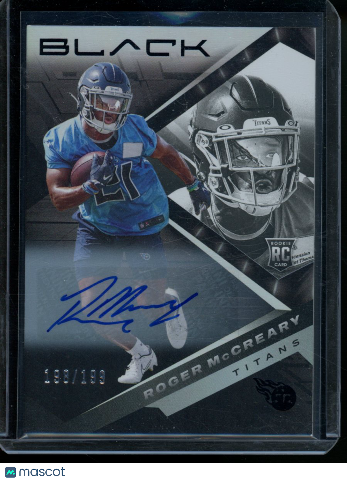 2022 Panini Black Roger McCreary #157 198/199 RC Football
