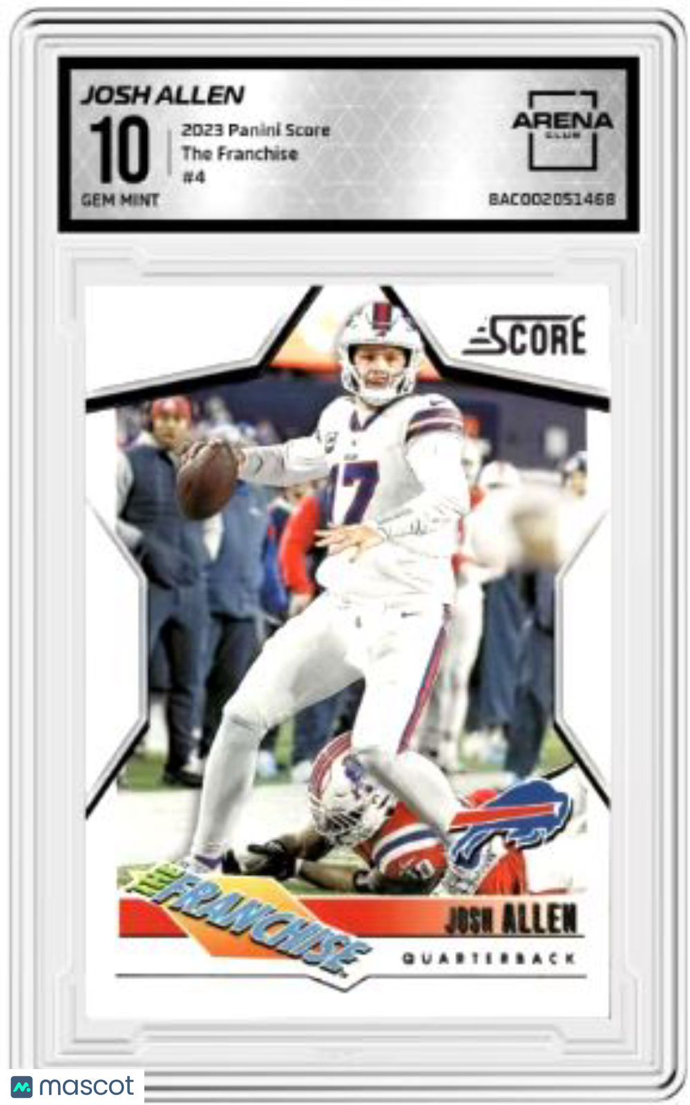 2023 Panini Score Josh Allen #4 Football Arena Club 10