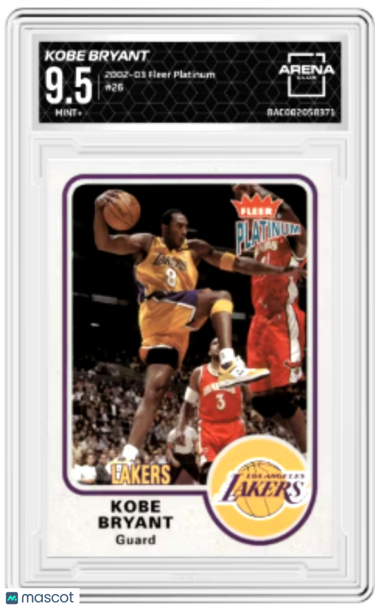 2002-03 Fleer Platinum Kobe Bryant #26 Basketball Arena Club 9.5