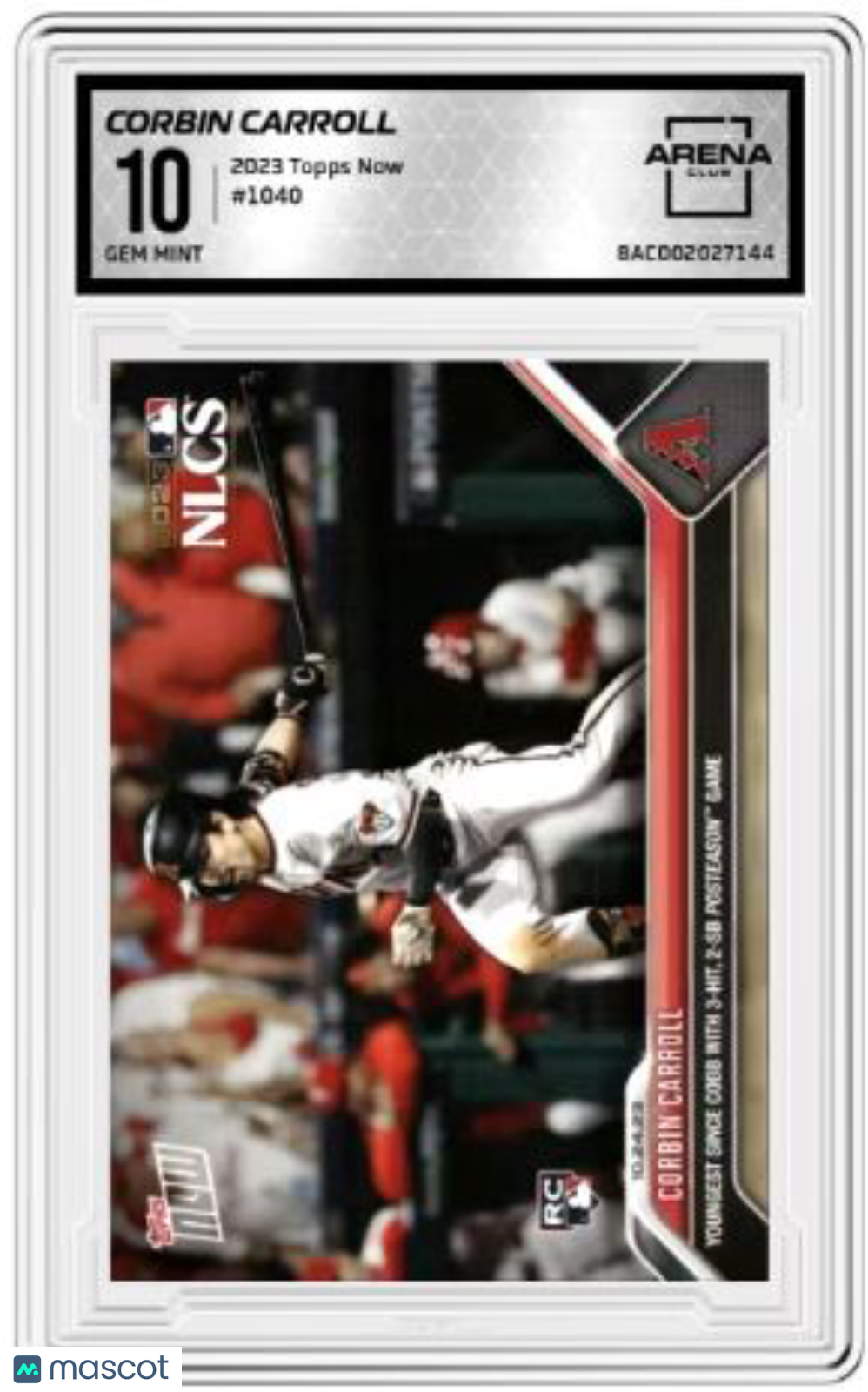 2023 Topps Now Corbin Carroll #1040 RC Baseball Arena Club 10