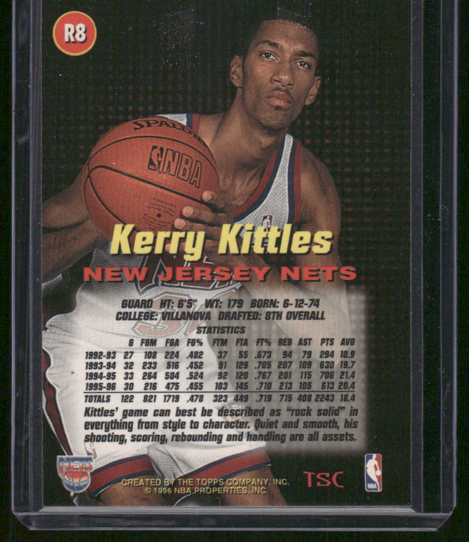 1996-97 Topps Stadium Club Rookie Kerry Kittles #R8 Basketball