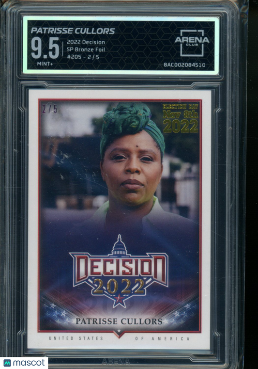 2022 Decision SP Bronze Foil Patrisse Cullors 2/5 #205 Arena Club 9.5
