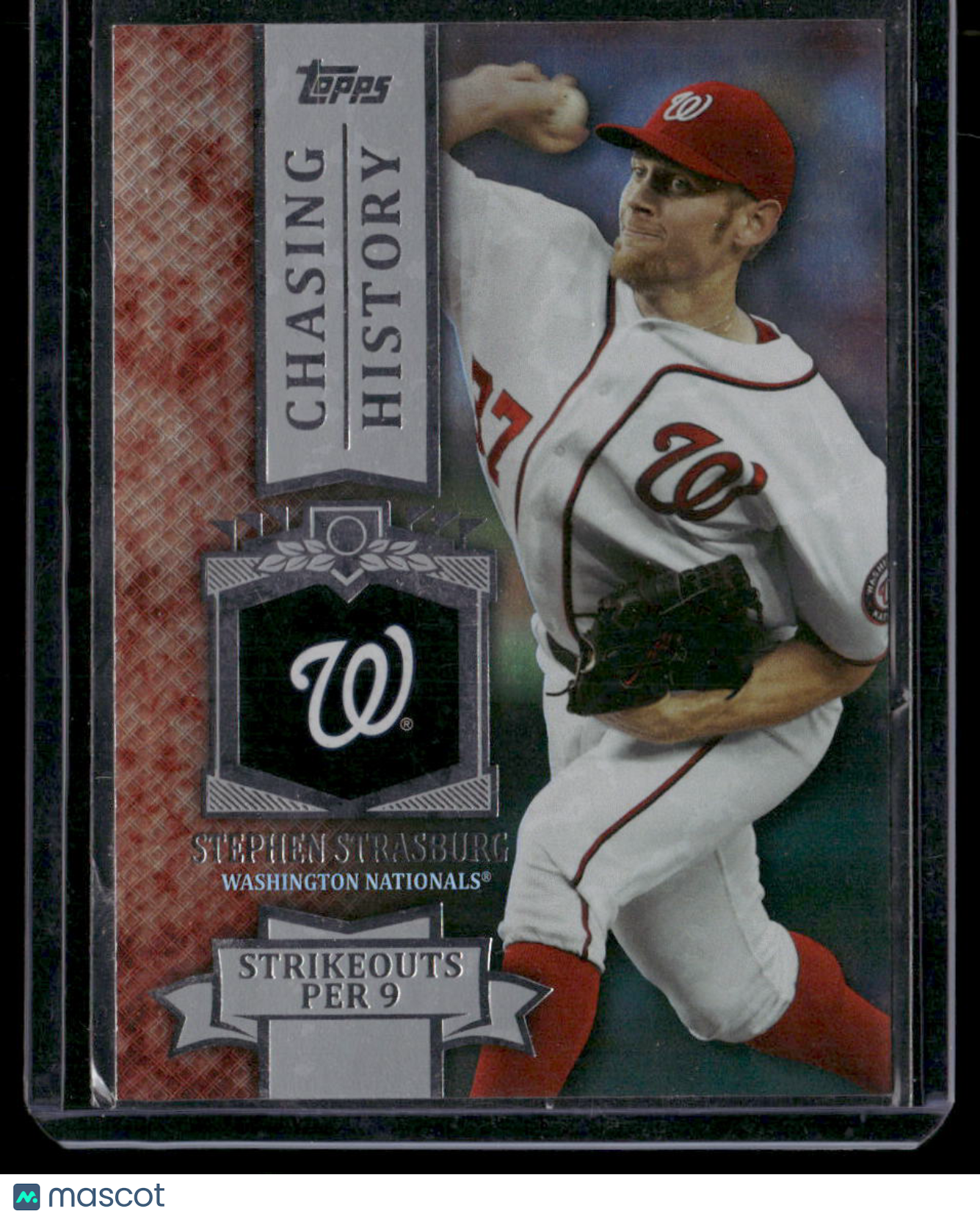 2013 Topps Stephen Strasburg #CH-67 Chasing History Silver Foil Baseball