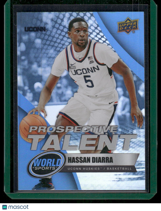 2025 Upper Deck World Sports Hassan Diarra #318 Blue Prospective Talent