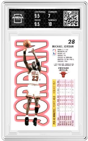 1993-94 Fleer Michael Jordan #28 Basketball Arena Club 7.5