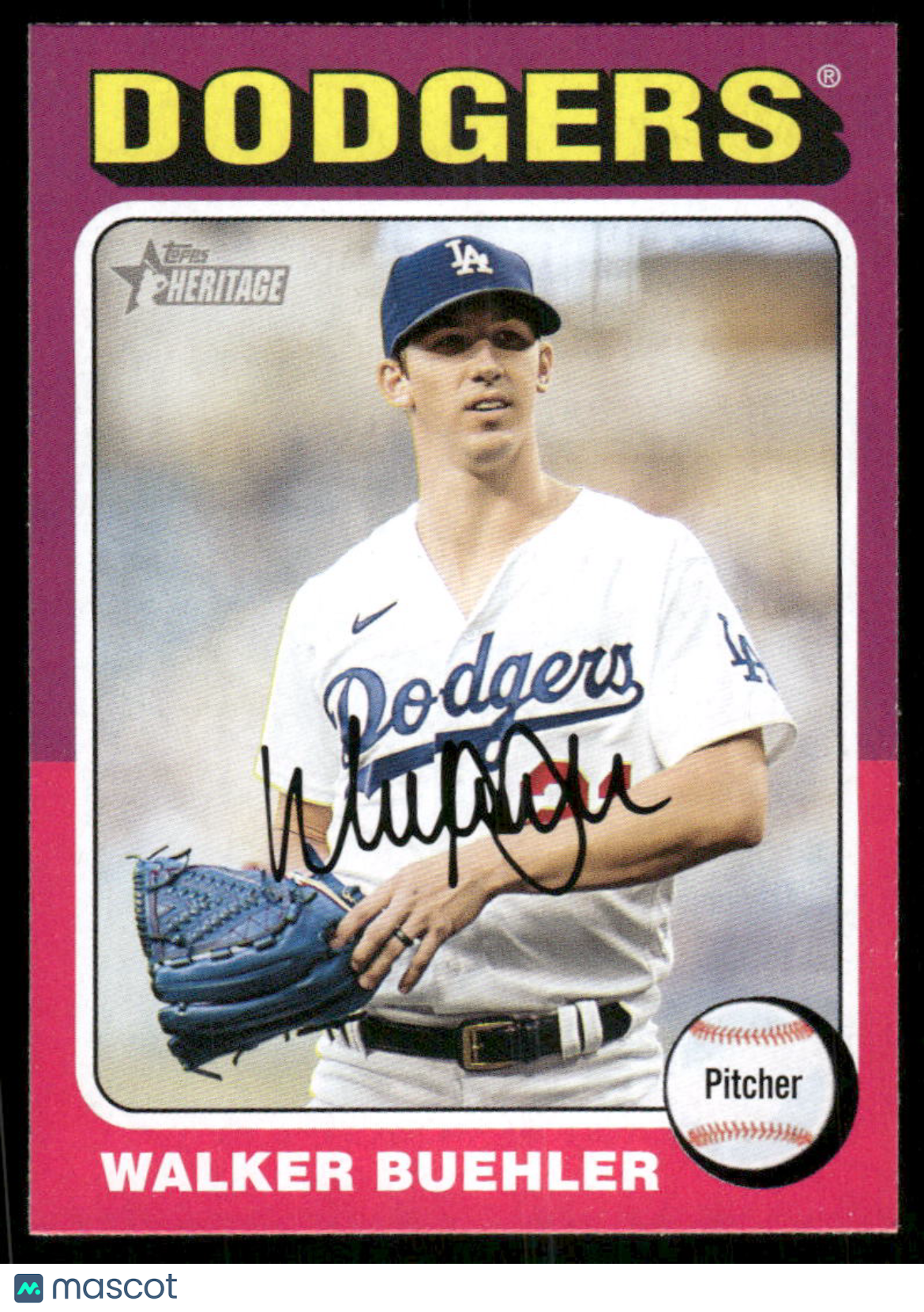 2024 Topps Heritage Walker Buehler #363 Baseball