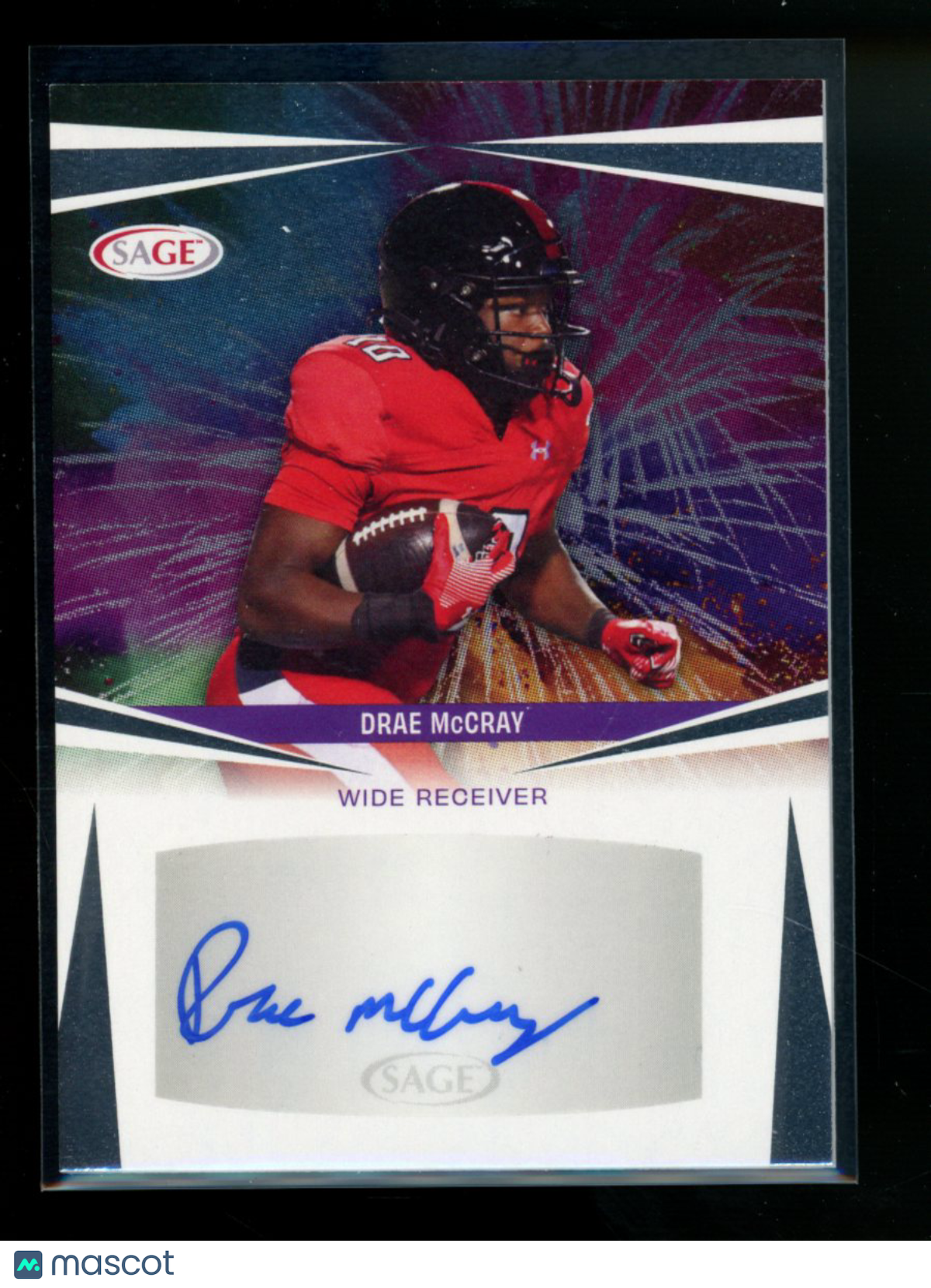 2025 Sage Drae McCray #A-DM3 Autograph Football