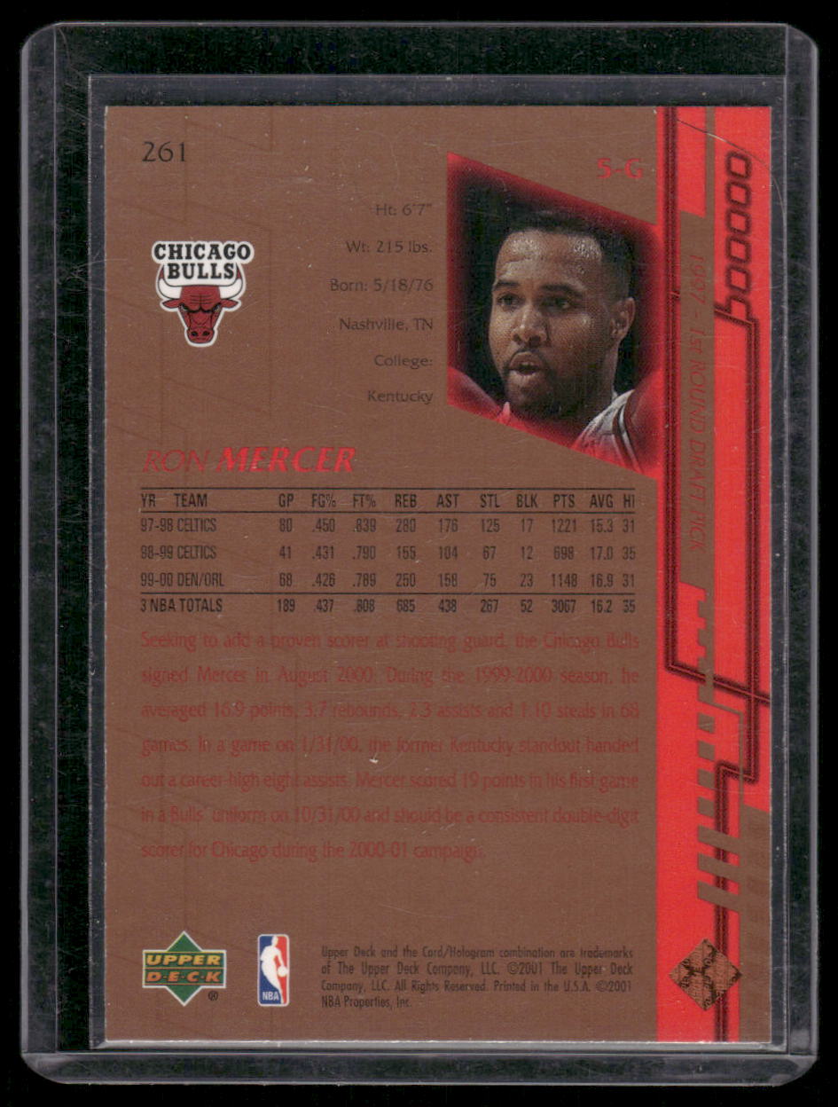 1998-99 Upper Deck SPx Finite Ron Mercer #261 Basketball