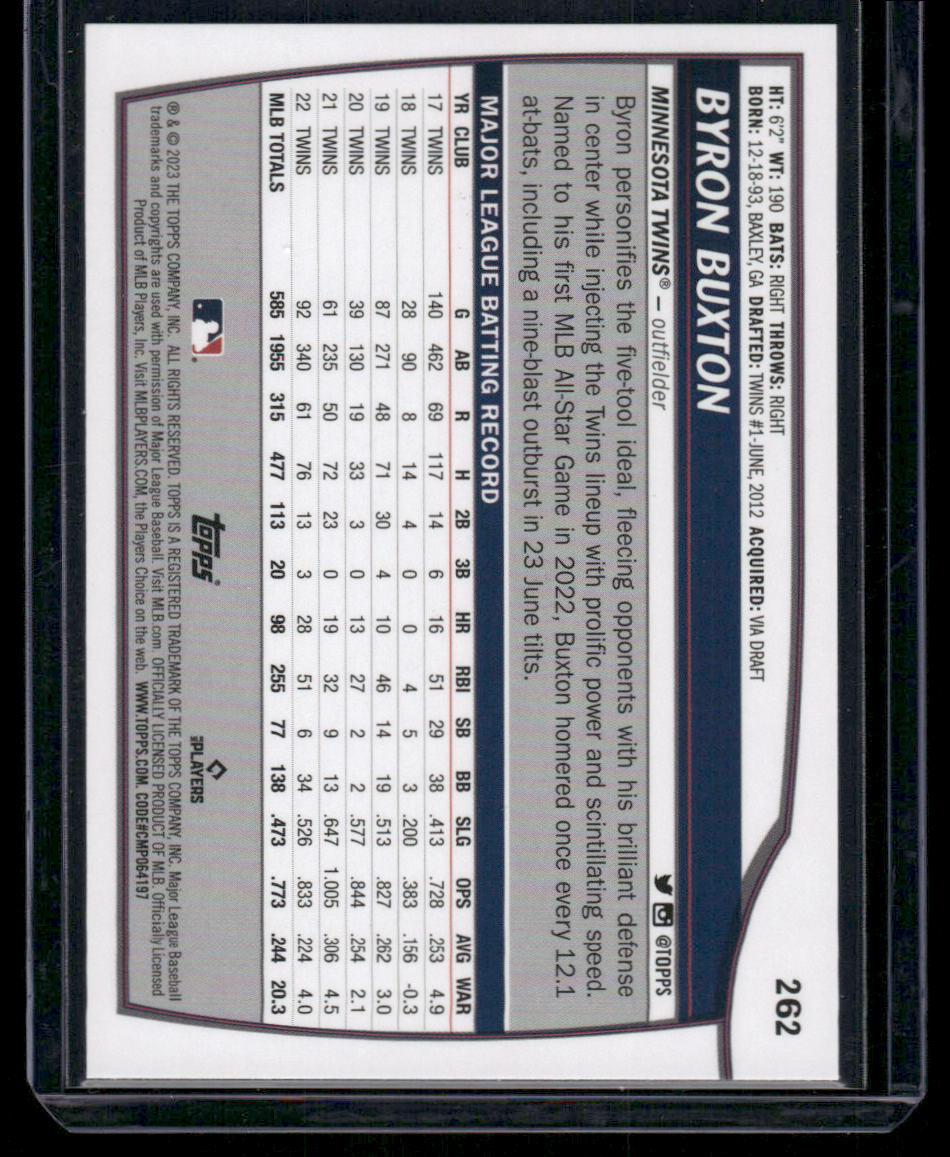 2023 Topps Big League Byron Buxton #262 Baseball