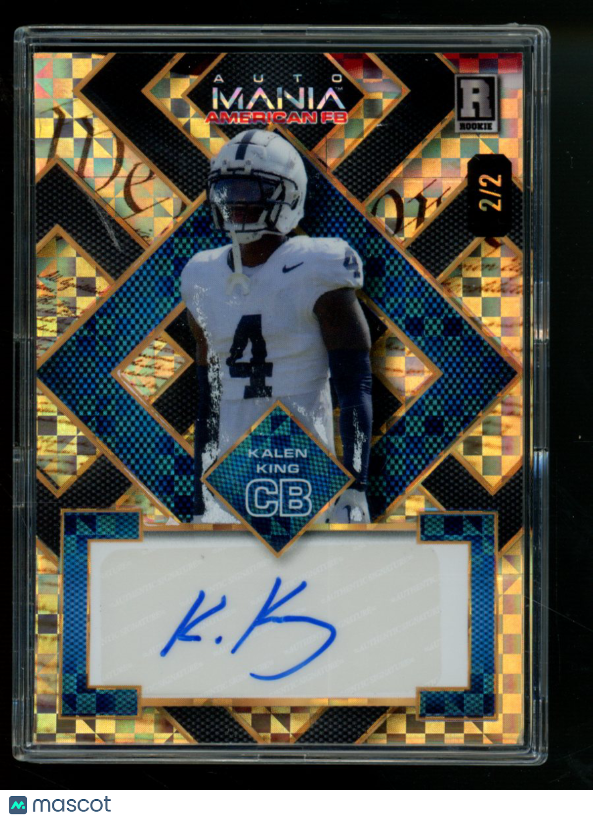 2024 Wild Card AutoMania American FB Kalen King #AMASQ-KK 2/2 Football